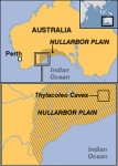 Map of the Nullarbor Plain