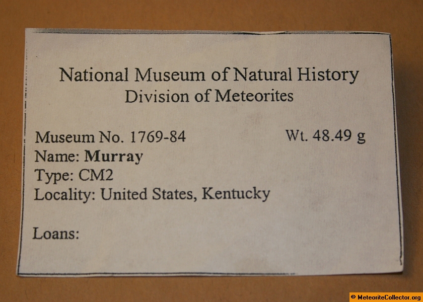 Smithsonian Label