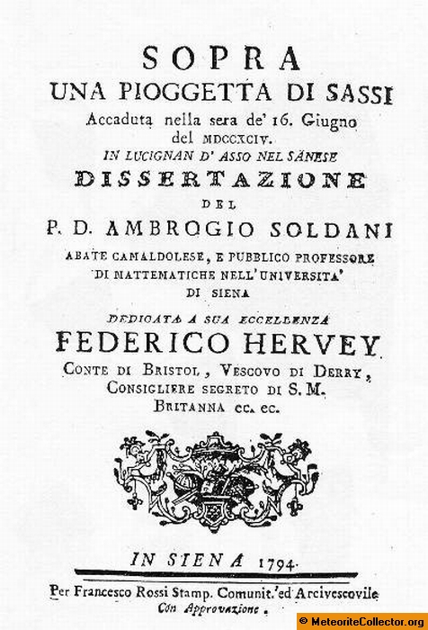 1794 - Siena Meteorite Investigation