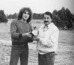 Robert Haag and the Mayor of La Criolla in Argentina in 1985