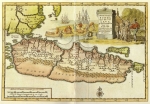 Historic Map of Java, Indonesia