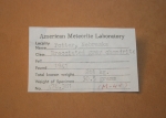 American Meteorite Laboratory Label