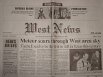 West front page headlines!