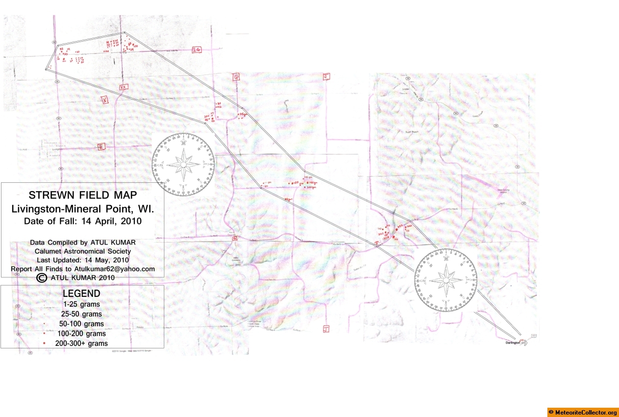 Mifflin Strewnfield - Kumar Map